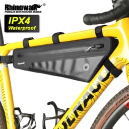 Rhinowalk Bike Frame Bag 1.7/2.6L IPX4 Waterproof Triangle Tube Bag Anti-slip Paint-safe For Mtb&Road Bike Cycling Bikepacking