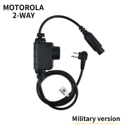 Tactical NEW RAC PTT Military Version WADSN Headset COMTA WST TAC-SKY Earphone Hunting Headphone Baofeng Kenwood 7.0mm Plug PTT