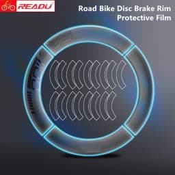 READU Road Bike Disc Brake Rim Protective Film Bicycle Paster Scratch-Resistant Protector Bike Stickers TPU Guards For 2 wheels