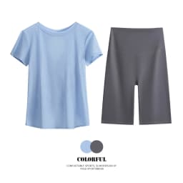 DRUR Gym Tops Women Lightweight Sweatshirt Summer Short Sleeve Quick Dry Fitness Running Tshirt Back Cross Hollow Yoga Wear New