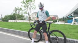 INBIKE Men's Cycling Bib Shorts High Waist Breathable with Padded for Road Bike Spring Summer Cycling Clothing Man with Pockets