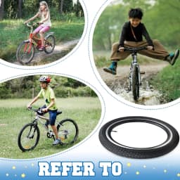 ZUKKA 20x2.125 Bike Tire 2 Pack Folding Replacement Tires Puncture Resistant Fits Kids Bikes BMX Mountain Cruiser Durable