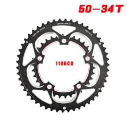 GOLDIX 50 34t chainring 110bcd 5 bolt For Sram FSA 9 10 11 speed 700C Road bike chainring 110 bcd double chainring crankset