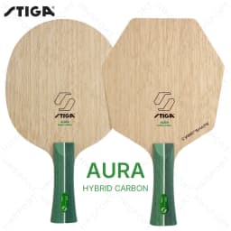 STIGA AURA Hybrid Carbon Table Tennis Blade - CCF Technology Pro Ping Pong Racket Base Plate for Speed & Control
