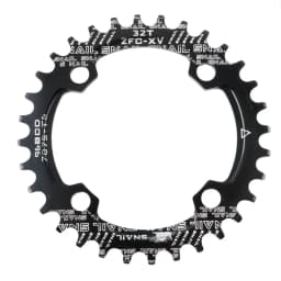 MEROCA Square taper crankset 104bcd Chainring 170mm MTB bicycle Square crank with 104 bcd Round narrow wide chainring