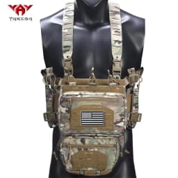 YAKEDA Outdoor Equipment Hunting Chest Hanging with Multiple Miscellaneous Bags, Strong Quantitative Design