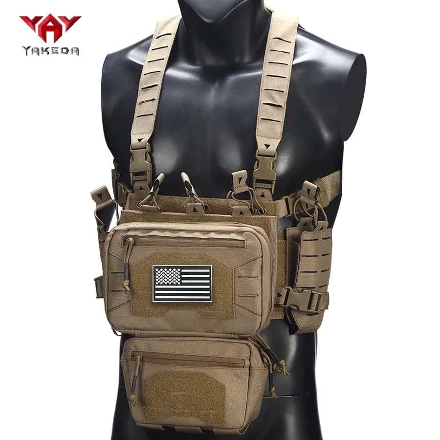 YAKEDA Outdoor Equipment Hunting Chest Hanging with Multiple Miscellaneous Bags, Strong Quantitative Design