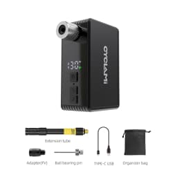 CYCLAMI AM6 Pro Mini Electric Automatic Air Pump Portable Digital Inflator MTB Road Bike Schrader Presta Tires 150PSI 800mAh