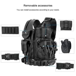 Multi-Pocket Swat Army Tactical Vest Jungle Combat Body Armor Vests Security Hunting Outdoor CS Game Airsoft Training Jacket
