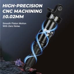 BOLANY MTB Rear Shock Damping Air Shock 165/190/210/230mm Air Adjustable Rear Suspension for Downhill Full Suspension Bicycle