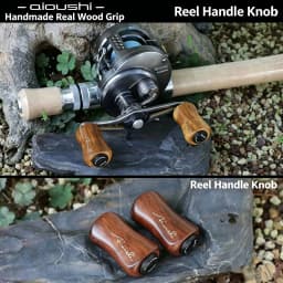 Aioushi Handmade Solid Wood Fishing Wheel Handle Precision Made Quality Assurance