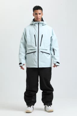 2025 GSOU SNOW Men's Skiing Outfit Winter Outdoor Sports Double Board Warm Breathable Waterproof Windproof Snowboard Set