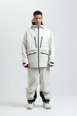 2025 GSOU SNOW Men's Skiing Outfit Winter Outdoor Sports Double Board Warm Breathable Waterproof Windproof Snowboard Set