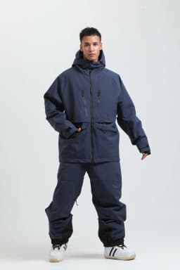 2025 GSOU SNOW Men's Skiing Outfit Winter Outdoor Sports Double Board Warm Breathable Waterproof Windproof Snowboard Set