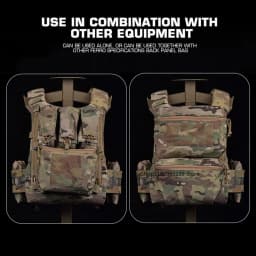FCPC V5 Style Tactical Plate Carrier Vest – MOLLE Modular Hunting & Airsoft Vest with Back Panel Utility Pouch