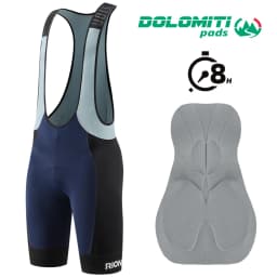RION Men's Cycling Bib Shorts Mountain Bike MTB Padded Tights Bicycle Clothes Riding Bibs Dolomiti 8H Long Distance Breathable