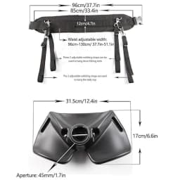 For Big Fish Game Boat Fishing Fighting Belt Adjustable Harness Gimbal Jigging Stand-up Rod Holder Pole Holster Sea Equipment