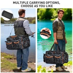 Fishing Tackle Storage Bag Large Capacity Waterproof Fishing Shoulder Bags For 3600/3700 Box 900d Oxford Fishing Sling Packs