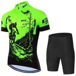2026 Summer Cycling Jersey Set Men Fluorescent Color MTB Short Sleeve Cycling Clothing Mountain Bike Wear Ropa Ciclismo Uniform