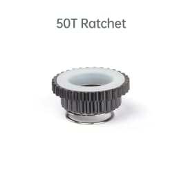 Tapered 36T/50T ratchet ring – only compatible with the 36T ratchet ring for the 50T ratchet system.