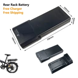 36V Rear Rack Ebike Battery 36V 10.4Ah 12.8Ah 14Ah Move CRS 100 Ansmann Replacement Battery for MIFA Rehberg Zündapp Victoria