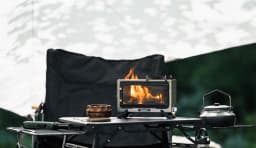 Goout Springhill Wood Stove Portable Firewood Square Stove Stainless Steel Outdoor Fire Heater Stove Picnic Hiking Camping