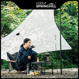 Goout Springhill Wood Stove Portable Firewood Square Stove Stainless Steel Outdoor Fire Heater Stove Picnic Hiking Camping