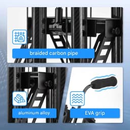 Gomexus P6 Rod Stand for Area Trout, Carbon, 6-Piece Storage Foldable New Others Condition