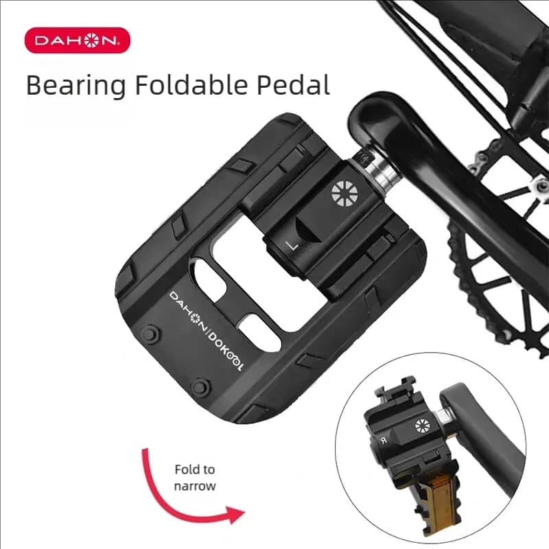 For Dahon Bicycle Foldable Bearing Pedals For Road Mountain Folding Bike Universal Quick Release Aluminum Alloy Bearing Pedals