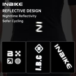 INBIKE Men's Cycling Jersey Short Sleeves Summer Quick Drying Breathable Cycling Sports Shirt With 3 Rear Pockets Biking Tops