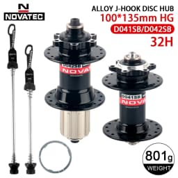 Novatec MTB Hub D041SB D042SB Mountain Bicycle Cube 28H 32H 36H Bike HG Bearing Cube 7 8 9 10 11 12 Speed Disc Brake QR Hub