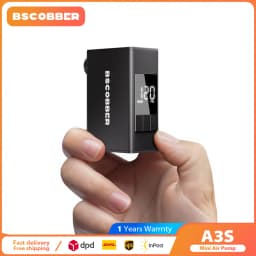 BSCOBBER Mini Portable Electric Pump for Bike Cordless Tire Inflator 120PSI Bike Accessories A3S Presta Schrader Valve