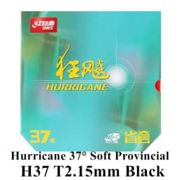 1 Pcs DHS Hurricane 3 NEO 37 Degrees Soft Table Tennis Rubber DHS Hurricane 3 37° Neo Soft Provincial Ping Pong Sponge