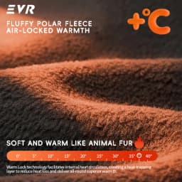 EVR Winter Cycling Gloves Windproof Fleece Thermal Full Finger Bike Gloves Men's Women's Road MTB Cycling Gloves Outdoor Sports