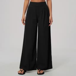 Women Pleated Wide Leg Pants Fitness Running Yoga Pants High Waist Gym Workout Straight Leggings Pilates Running Sports Trousers