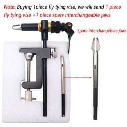 1PC 360° Rotation C-Clamp Fly Tying Vise Hardened Steel Jaws Jig Lure Making Tool Dry Wet Nymph Streamer Fishing Lure Tying Tool