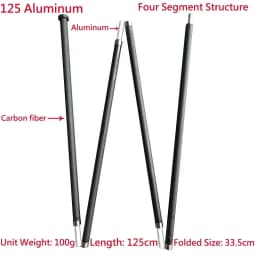 Ultralight Lightweight Carbon Fiber 3F Lanshan Asta Zpacks Tent Support Rod Sturdy Stiff Rigid Tent Pole