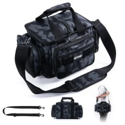 Goture Fishing Tackle Bags 38*23*19cm Shoulder Bag High Capacity 600D Oxford Cloth Outdoor Cycling Backpack Camping Picnic Bag