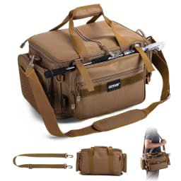 Goture Fishing Tackle Bags 38*23*19cm Shoulder Bag High Capacity 600D Oxford Cloth Outdoor Cycling Backpack Camping Picnic Bag