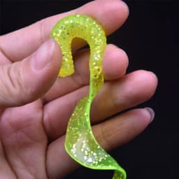 JYJ 8cm 3.7g soft silicone maggot worm grub fishing baits with circle tail wobbler pesca isca