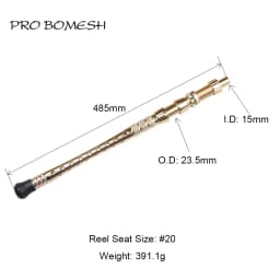 Pro Bomesh Full Body Heavy Duty Trolling Aluminum handle Gimbal reel seat Rod Building Component Repair boat rod DIY Accessory