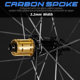 KORE CYCLONE Carbon Spoke Wheelset-50mm-T1000 Carbon Rims 36T/60T Ratchet Hub XDR/HG 700C Design for Ultra-Light Road Racing