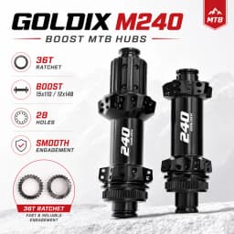 GOLDIX M240 28H Boost MTB Hub 36T Ratchet Straight Pull Center Lock HG XD MS 110x15 148x12 10-12 Speed Bicycle Wheel Hub