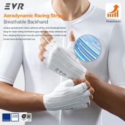 EVR Summer Cycling Gloves PALM Double Arrow Bicycle Short Finger Gloves Full Palm Shock Absorbing MTB Bicycle Pneumatic Gloves