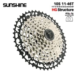 SUNSHINE Ultralight Bicycle Cassette Carbon Steel Material 9/10/11/12/13 Speed HG Structure Freewheel for Mountain Bike