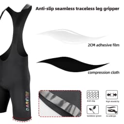 DAREVIE Cycling Bib Shorts Men Seamless 3.0 PRO Level Men's Cycling Bib Shorts 6H Bretelelle Men's Cycling Shorts Compression