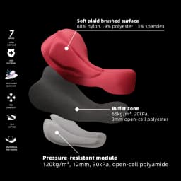 DAREVIE Cycling Bib Shorts Men Seamless 3.0 PRO Level Men's Cycling Bib Shorts 6H Bretelelle Men's Cycling Shorts Compression