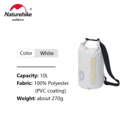 Naturehike Waterproof Bag Ultralight Dry & Wet Seperation Shoulder Bag Outdoor Swimming Streaming 10L 15L 25L