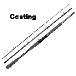 Mavllos RaptorII Tuna Casting Fishing Rod ,Lure 80-250g Line 20-50lb 3 Sections 2.1M Light Carbon Bass Fishing Spinning Rod