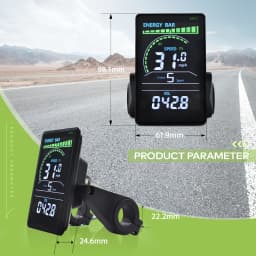 M6C Odometer Applicable To UART2 Electric Bike Bicycle Computer Wired Speedometer Waterproof Bicycle Computer